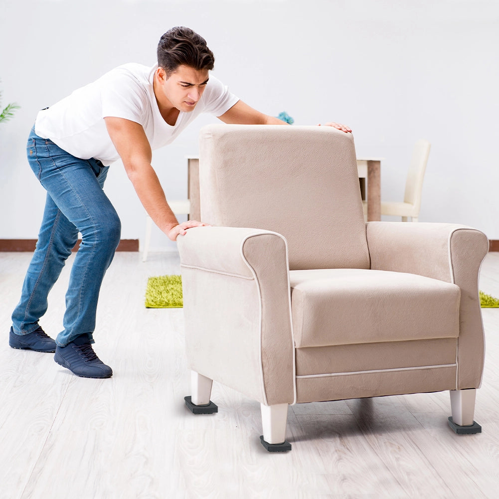 Set Ruote Sposta Mobili Pesanti con Asta Cambio Sollevamento Divano Tavolo