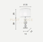 LUME GRANDE TEBE OTTANIO  E CROMO 1 LUCE ATTACCO E27 D.35CM