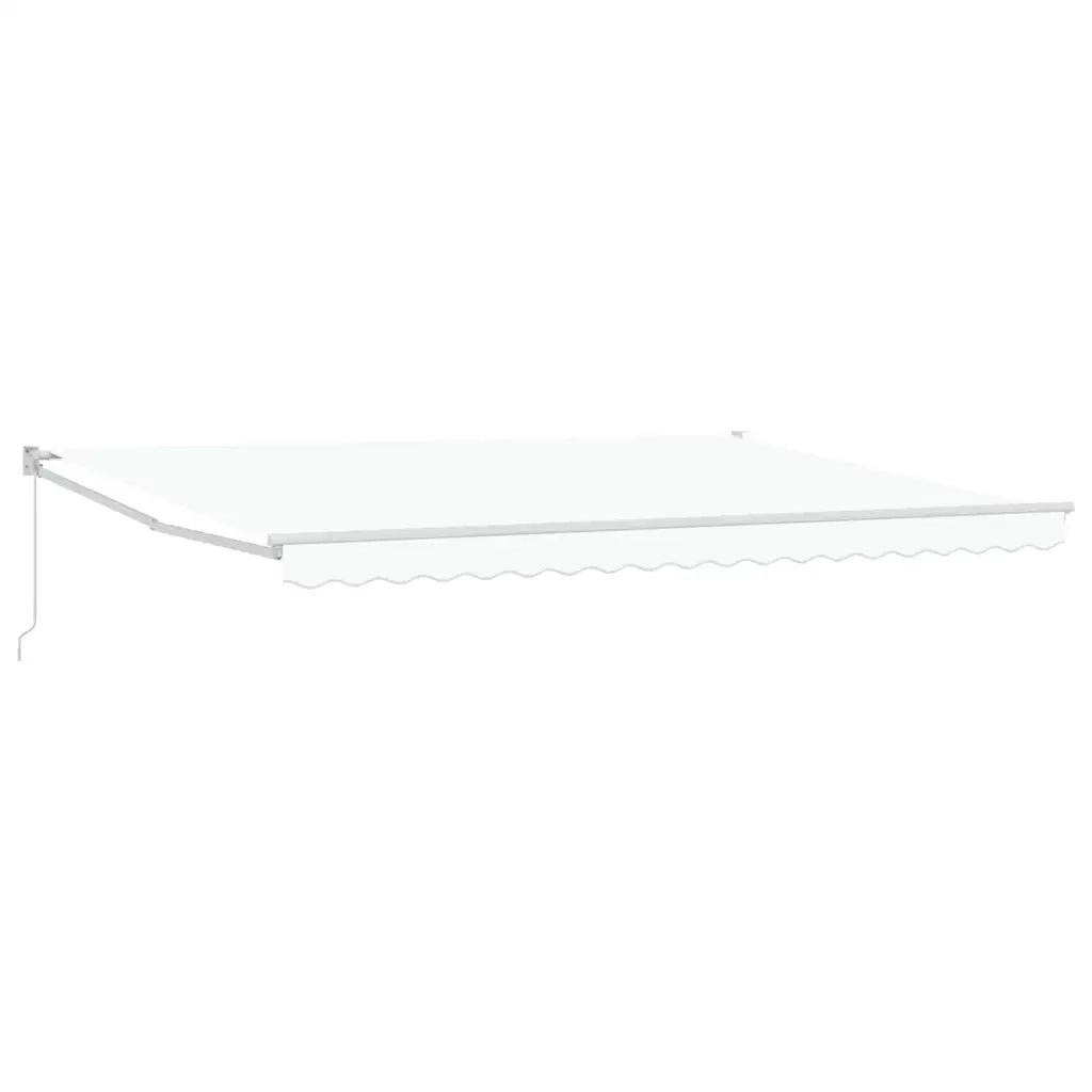 Tenda da Sole-Tenda parasole per balcone Bianco 450 x 300 x 165 cm Poliestere e Metallo 511380