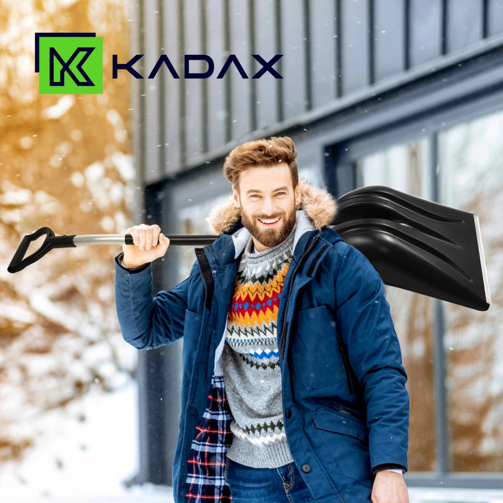 Pala da neve KADAX, raschietto per sabbia, pala da sabbia solida e resistente con manico