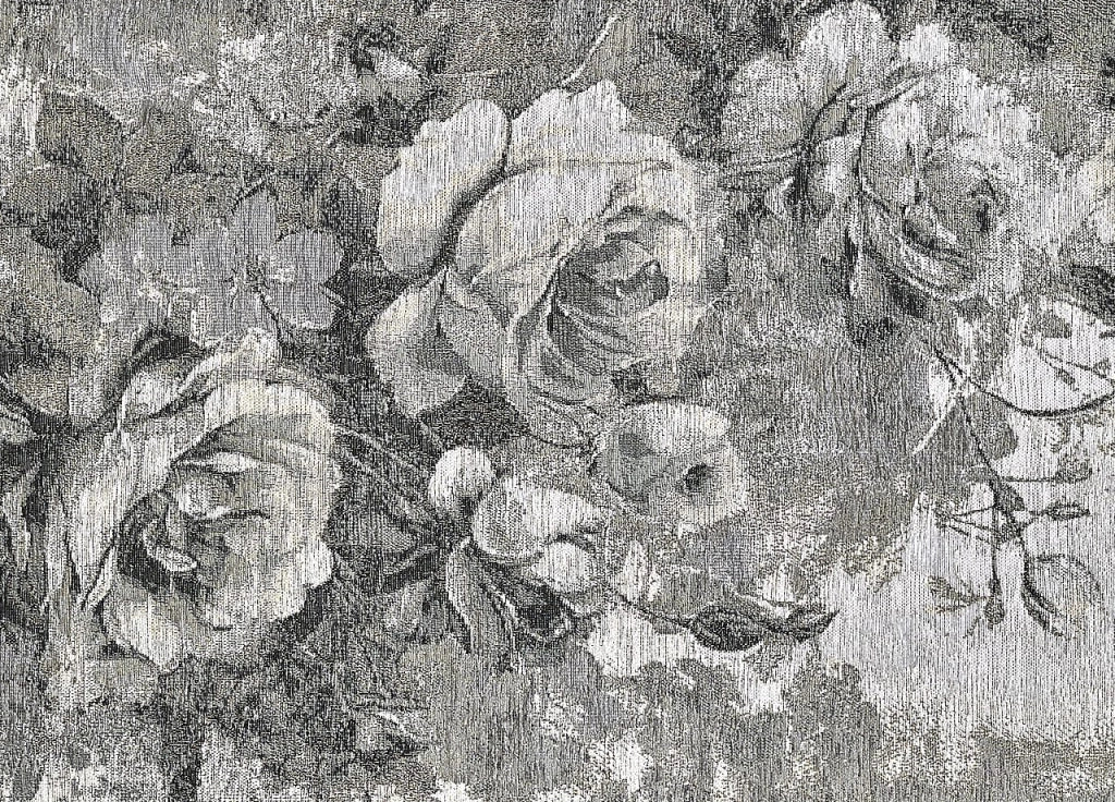 Tappeto Arredo Salotto Antiscivolo Scendiletto Camera Dis. Rose By Suardi - 115x175 - Grigio