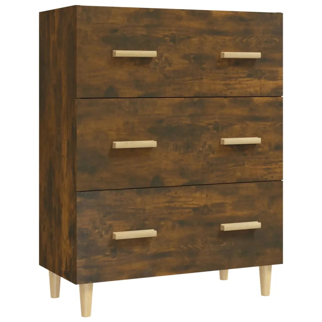 Buffet credenza cassettiera armadio mobile contenitore organizer per cucina soggiorno salotto 70 x 34 x 90 cm legno ingegnerizzato marrone 02_0031086