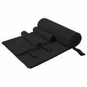 Set di Asciugamani Sportivi 3 pcs Nero Poliestere e poliammide 42011499