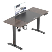Scrivania 'Salinas' Regolabile in Altezza tra 73 - 118 cm con Sollevamento Elettrico - Effetto Noce/Nero [pro.tec]