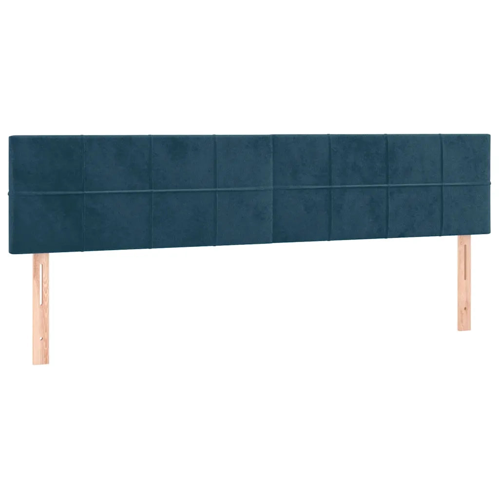 Giroletto senza Materasso-Struttura Letto Blu Scuro 120x190 cm Velluto 595331