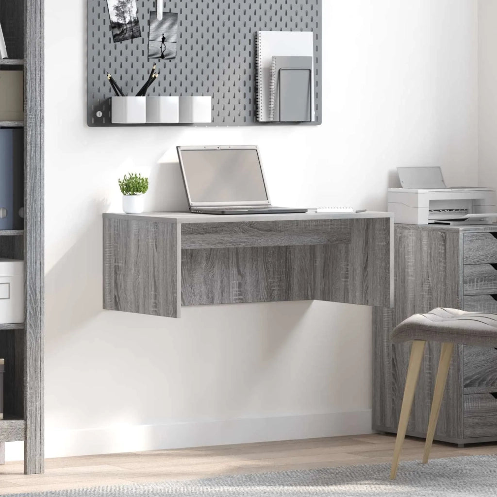 Scrivania a parete Grigio Sonoma 80 x 45 x 30 cm 891397