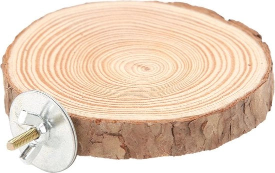 Pannello di Salto in Legno per Uccelli - Giocattolo e Pozza per Pappagalli, Canarini e Piccoli Animali di Compagnia