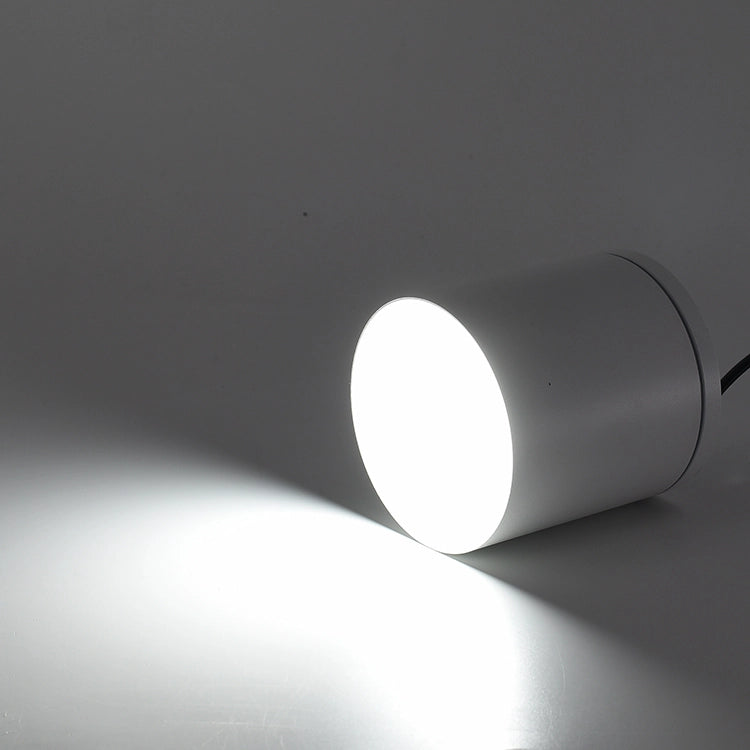 FARETTO PLAFONIERA DA SOFFITTO PER ESTERNO CILINDRICO IN ALLUMINIO BIANCO CON ATTACCO GU10 - DESIGN ED EFFICIENZA