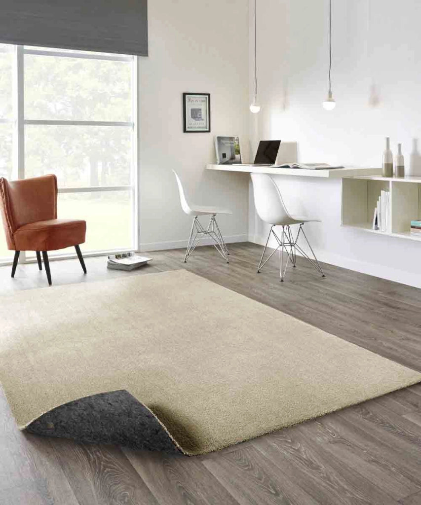 Tappeto FEEL BEIGE cm.240x340 tinta unita moderno, pelo morbido resistente e lavabile in lavatrice