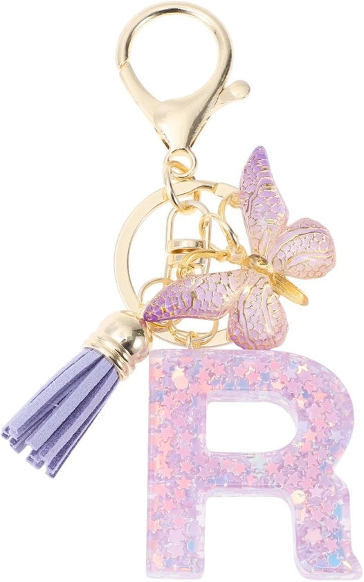 Accessorio per le chiavi con farfalla - Etichette per le chiavi - Accessorio per le chiavi per ragazze - Regalo per donne - Profumazione - 9,3 cm di lunghezza - Accessorio per le chiavi