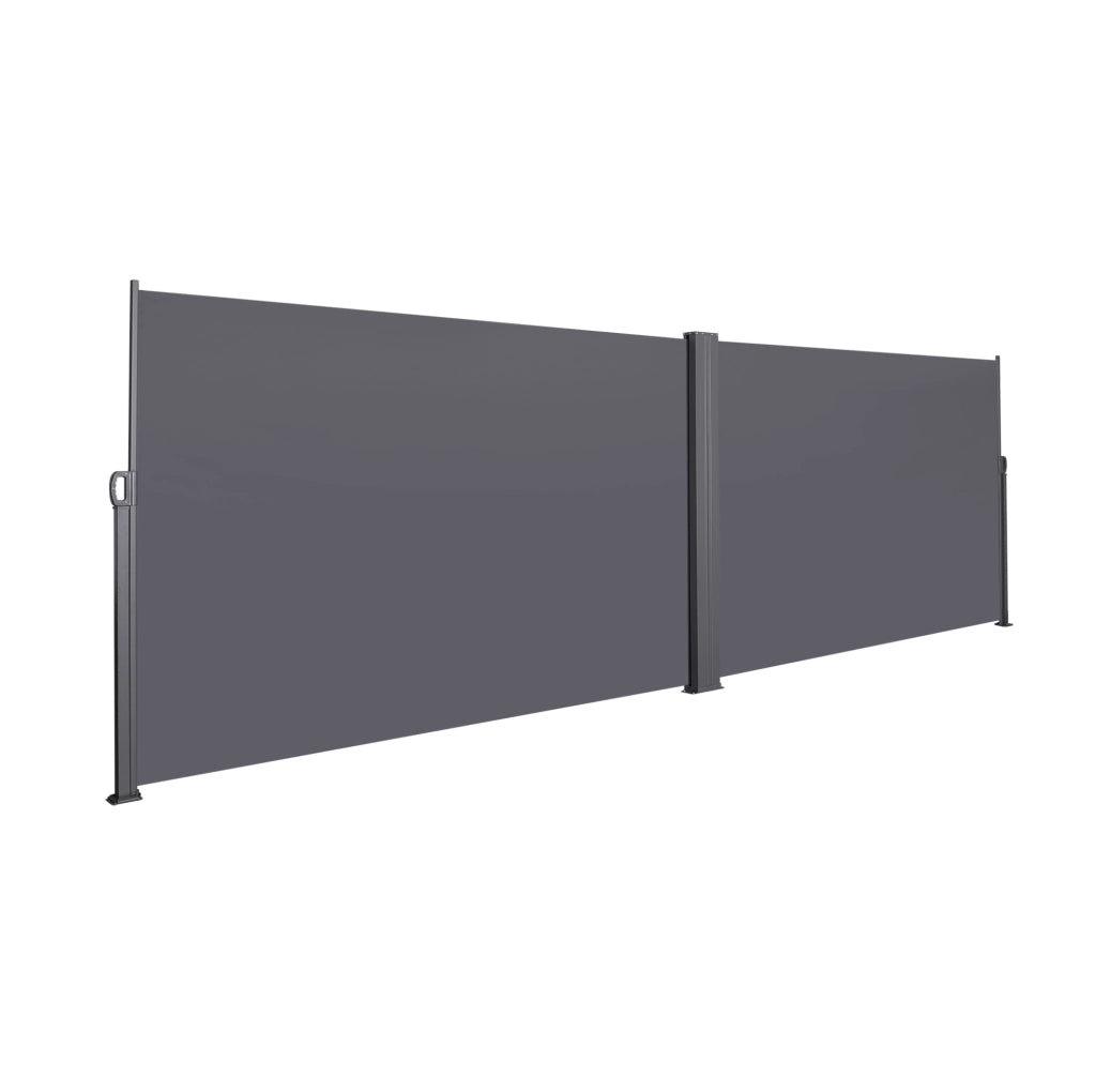 Tenda laterale retraibile per balcone; terrazza e giardino; grigio scuro