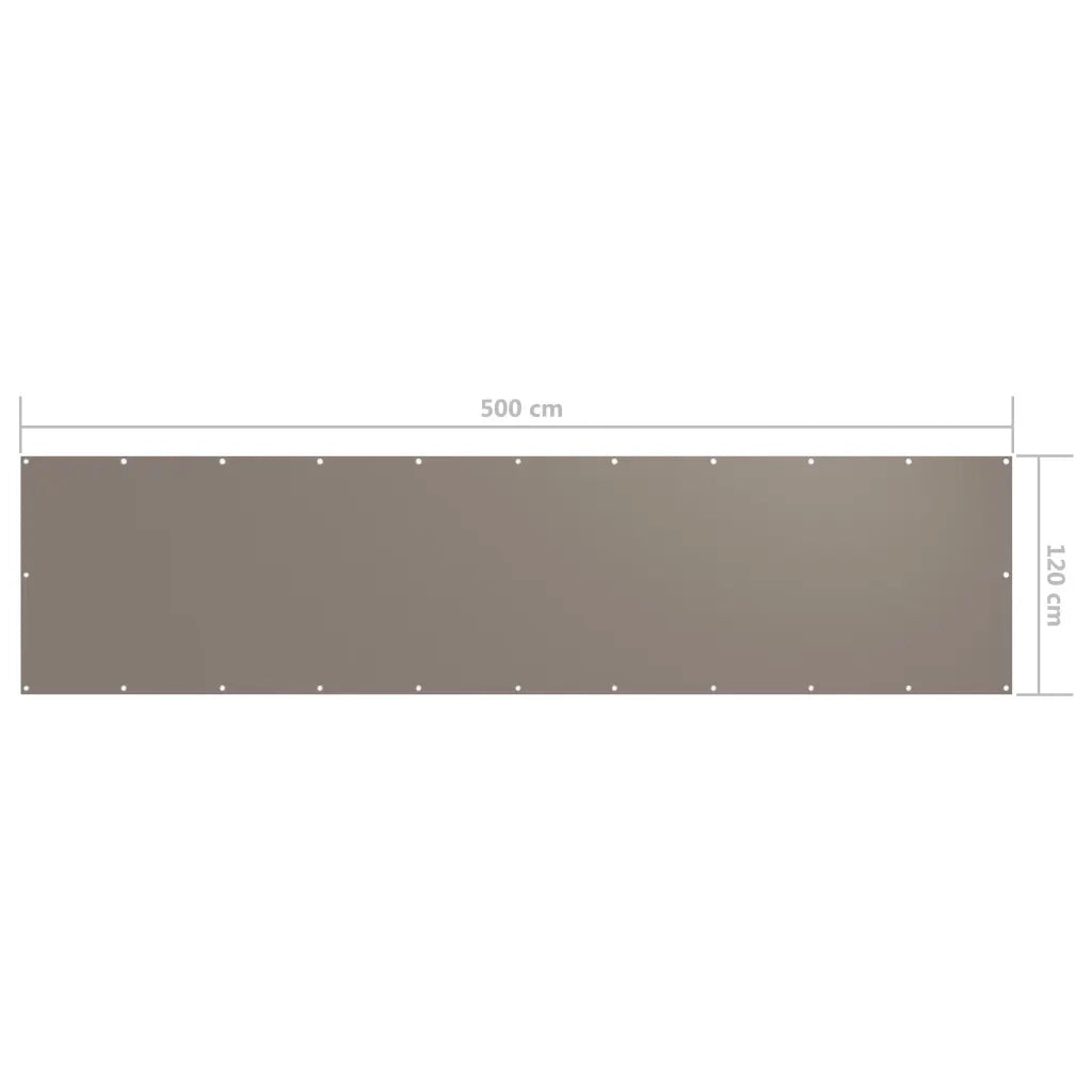 Schermo da balcone | Paravento da Balcone Talpa 120x500 cm Tessuto Oxford