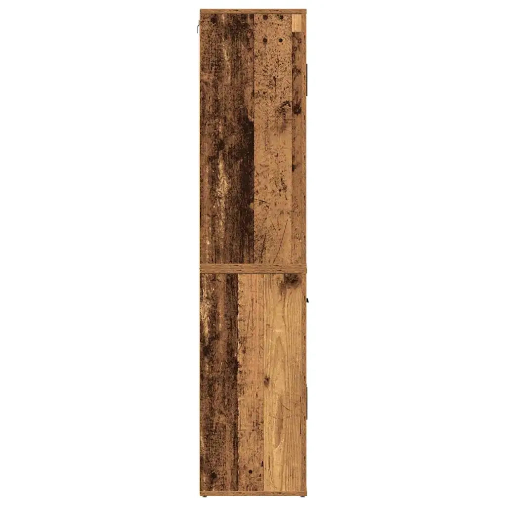 Credenza | Highboard Legno vecchio 80 x 33 x 150 cm Legno multistrato