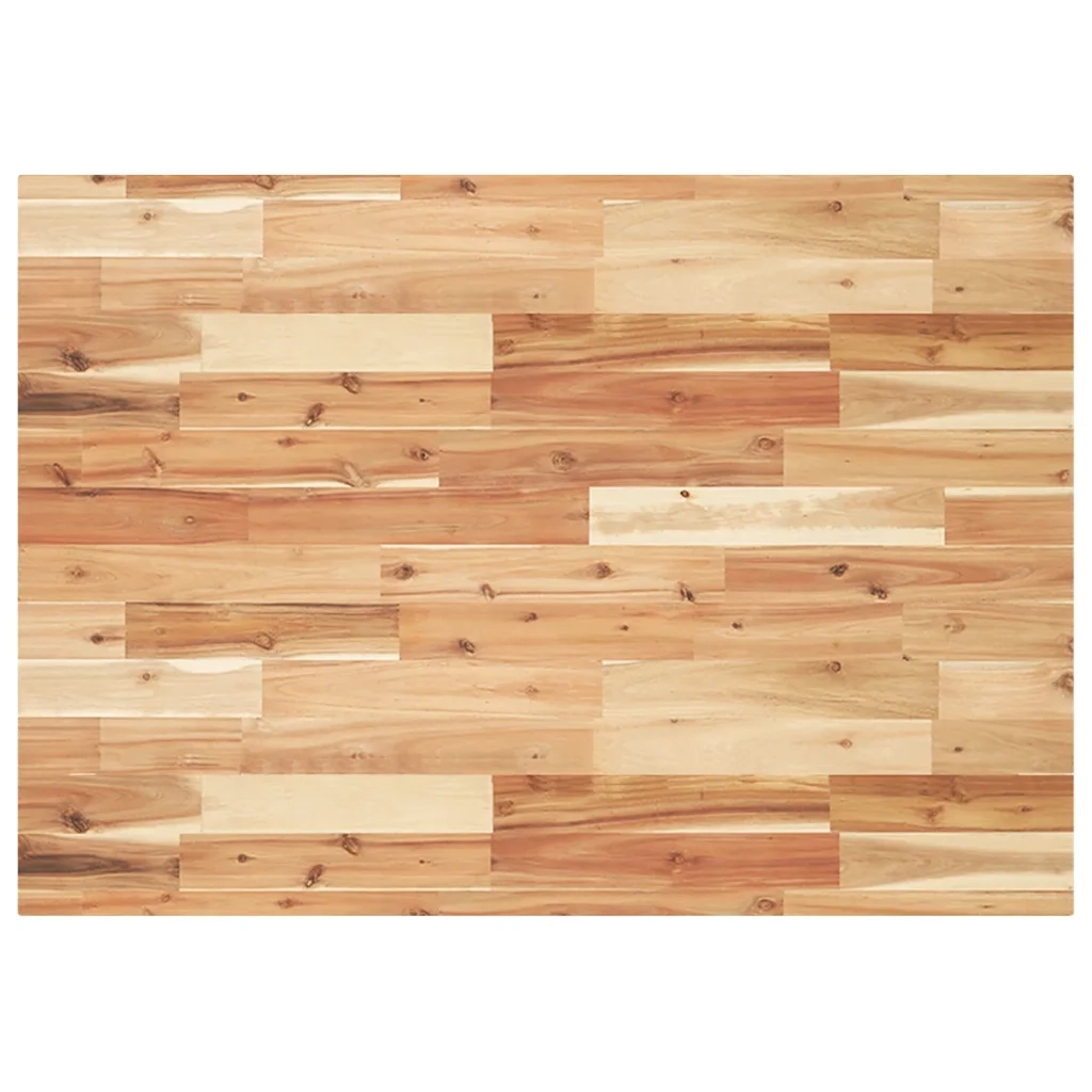 Piano Tavolo Rettangolare 80x70x4 cm Legno Massello di Acacia 4008862