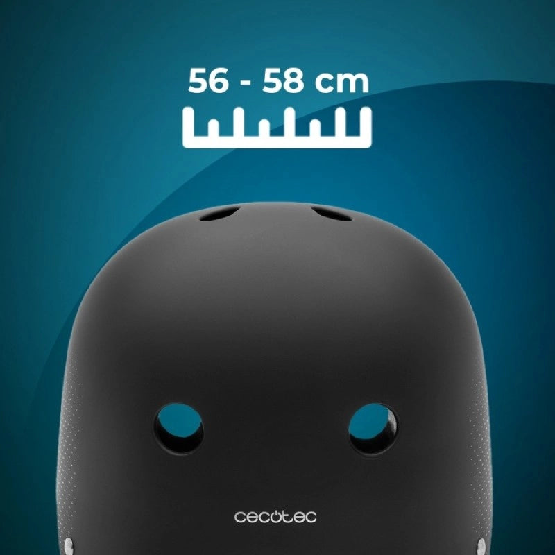 CECOTEC 07344 - Casco BrainGuard Urban Black S-M