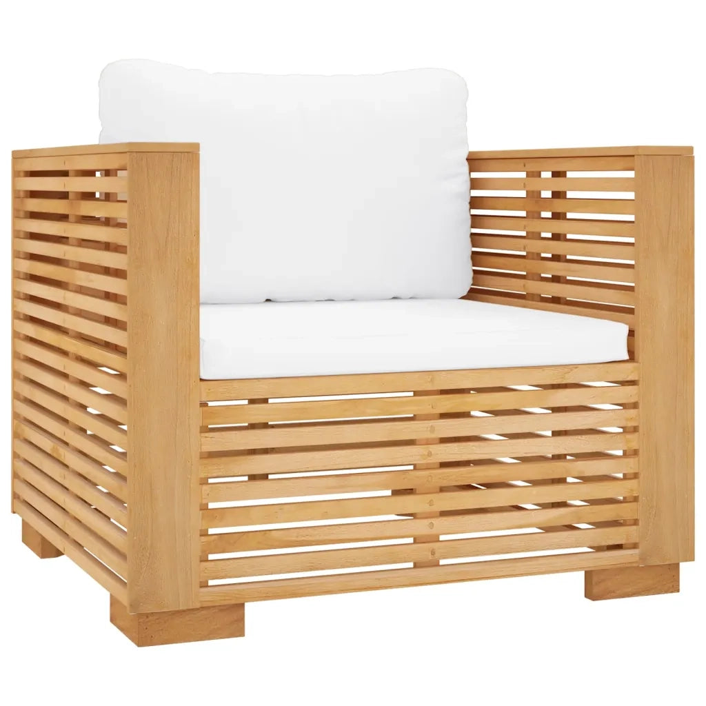 Set Divani da Giardino 6 pz con Cuscini Legno Massello di Teak 3100857