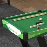 Tavolo da Biliardo Pieghevole con Stecche, Palle e Triangolo per Adulti e Bambini da 12 Anni, 104x55.5x68 cm