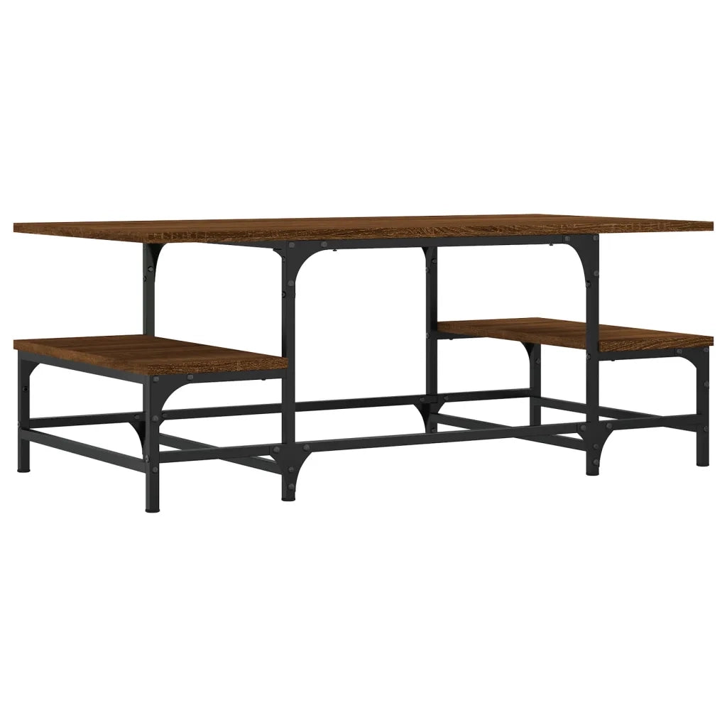 Tavolino salotto | Tavolino da caff¨¨ | Tavolino da Soggiorno Rovere Marrone 100x50,5x40cm Legno Multistrato