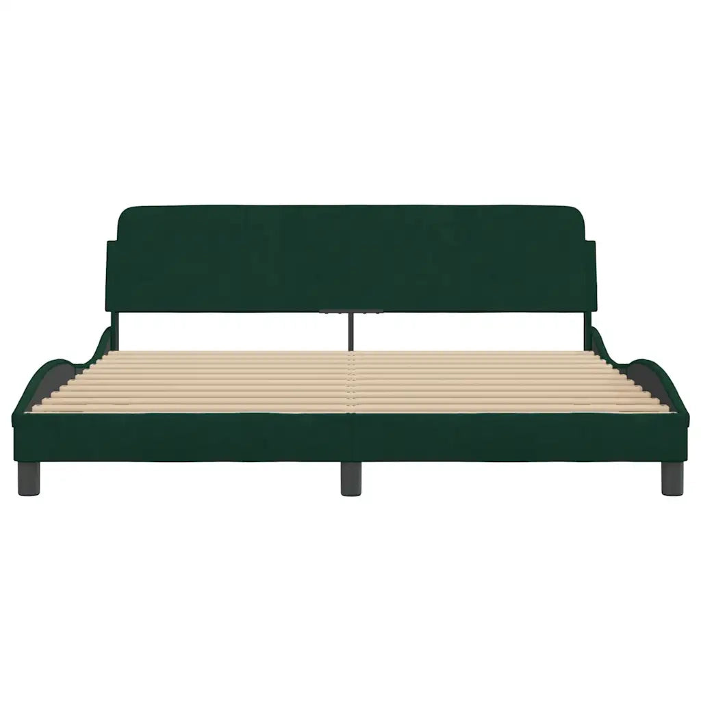 Giroletto Dover Verde Scuro 180x200 cm in Velluto 373235