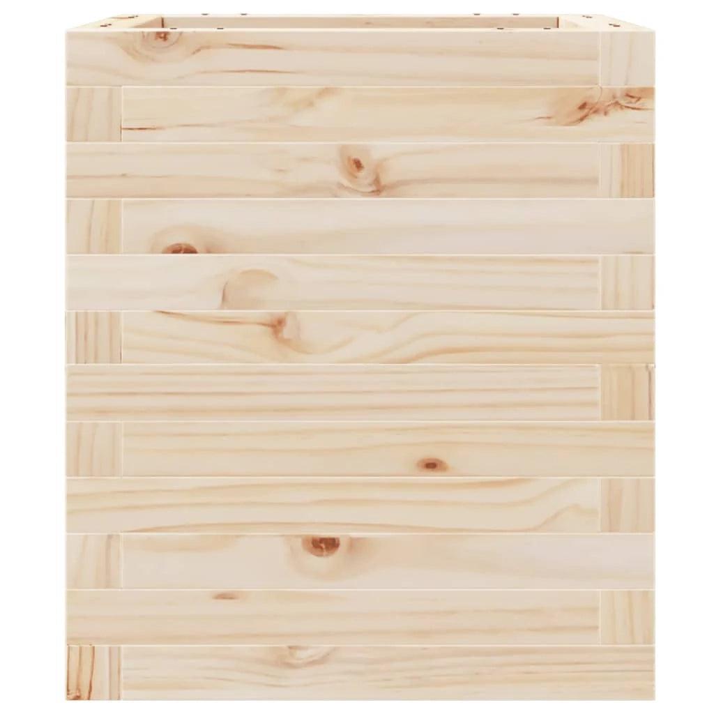 Fioriera rialzata per piante e fiori terrazza giardino 40 x 40 x 46 cm legno di pino massiccio marrone 02_0037562