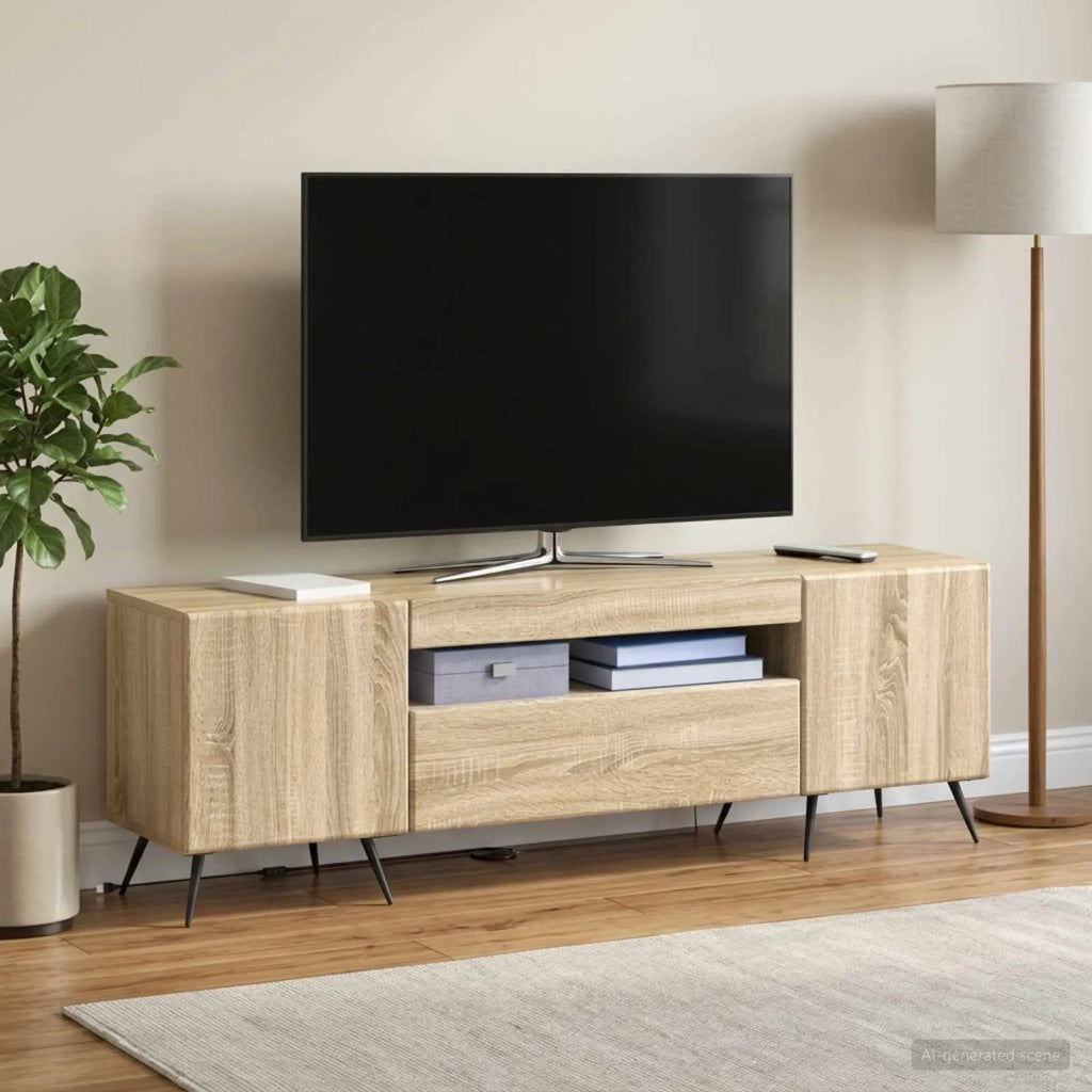 Mobile TV LED Rovere Sonoma Legno ingegnerizzato 897567
