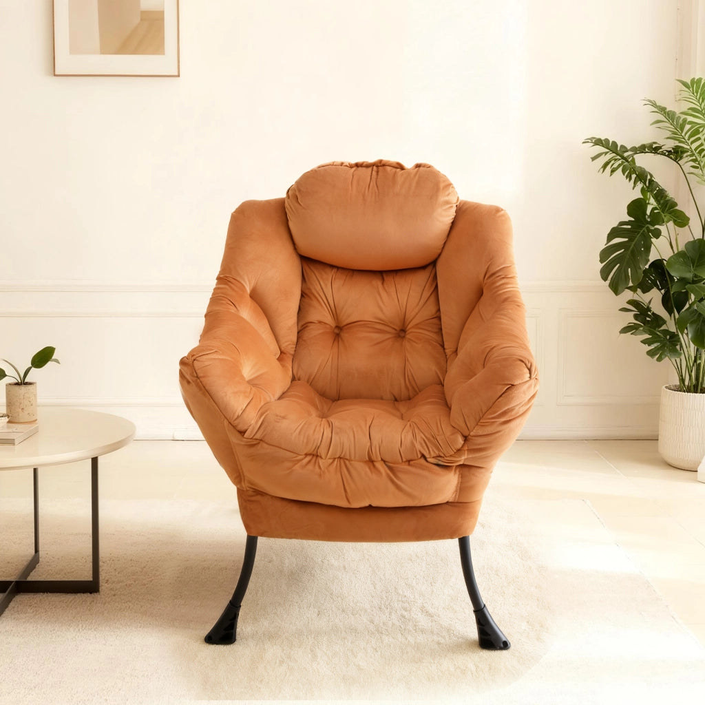Poltrona Relax con Poggiapiedi e Braccioli ¨C Xylo ¨C Arancione
