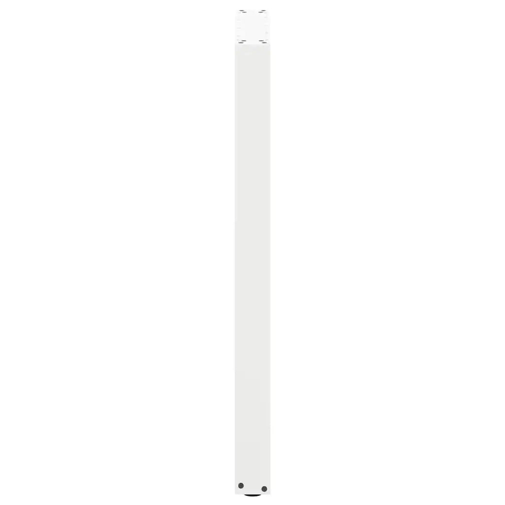 vidaXL Gambe per tavolo da bar a forma di U 2 pz bianche 60x(100-101) cm in acciaio