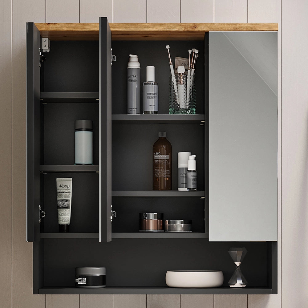 Vicco Specchio contenitore bagno Antracite 70 x 77.5 cm