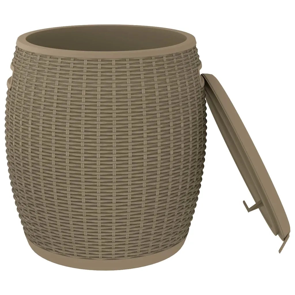 Contenitore da Giardino 4 in 1 Polipropilene Marrone Chiaro
