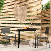 Set Mobili da Pranzo per Giardino 3 pz Grigio 3099595
