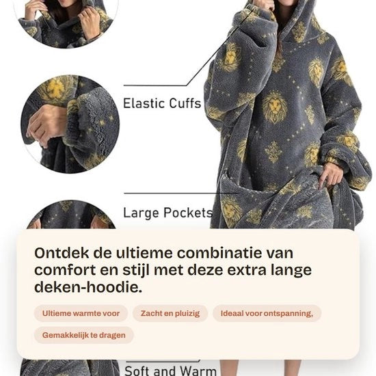 Piuma Extra Lunga Oversized - Fleece - Piumino Indossabile - Cappotto Plush Gigante - Caldo e Comodo - Materiale Termoisolante