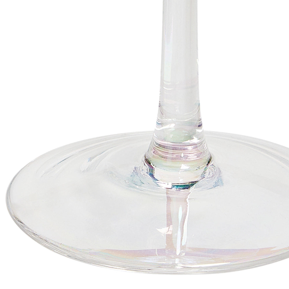 Set di 4 calici da vino rosso in vetro soffiato a mano con finitura iridescente 53 cl calici da tavola