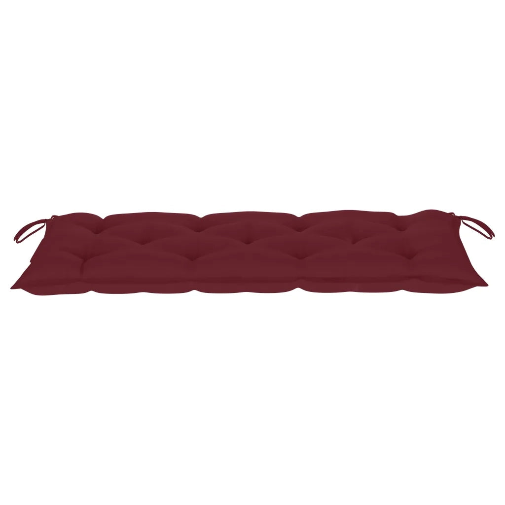 Panchina da Giardino con Cuscino 120 cm in Bambù 3063900