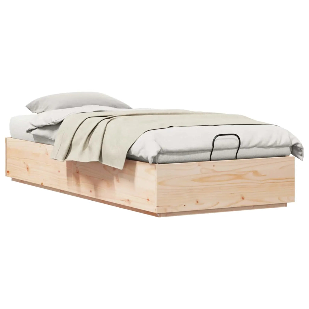 Letto ottomano Naturale 90 x 200 cm Legno di pino massiccio
