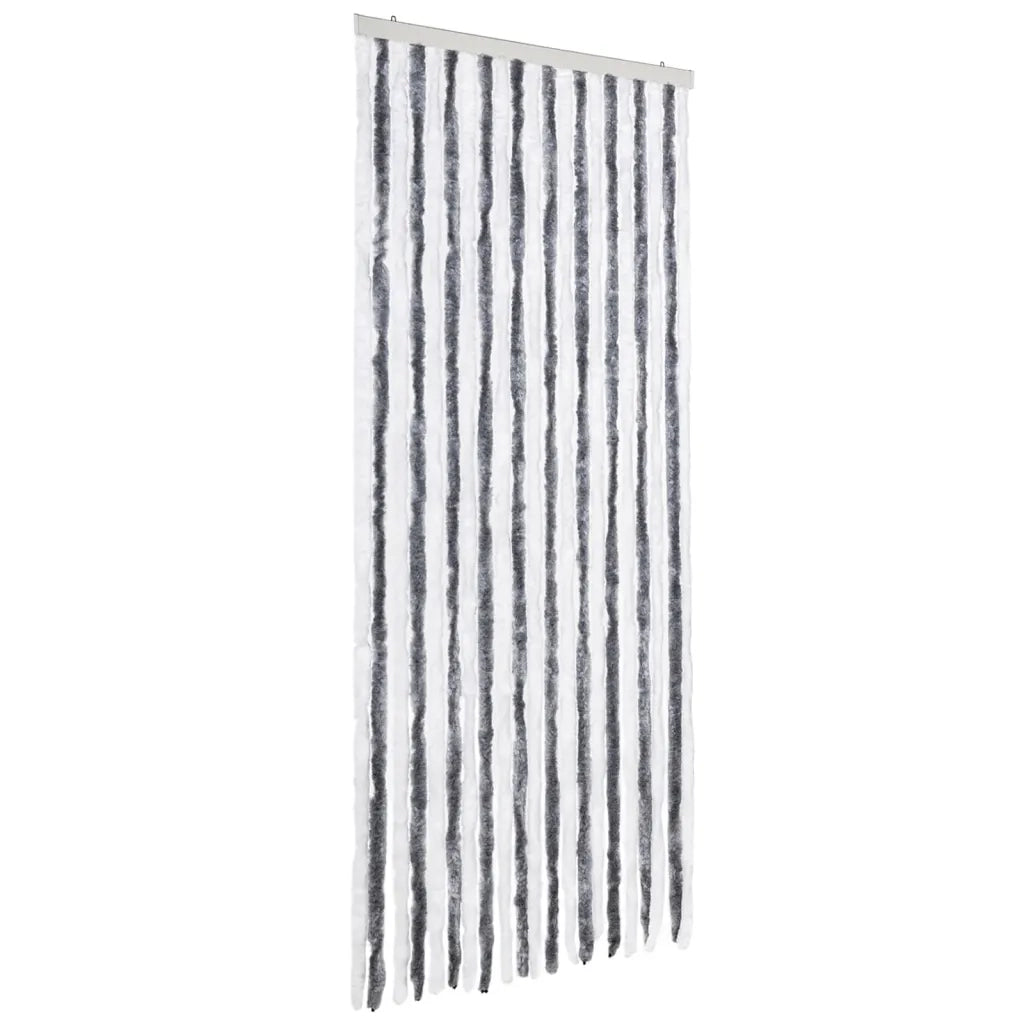 Zanzariera Grigio e Bianco 90x220 cm Cinigliacod mxl 120968