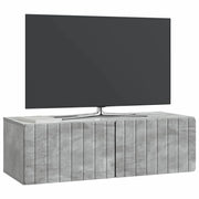 Mobile TV da Muro | Armadietto TV | Mobile Porta TV Grigio Cemento 98 x 41 x 30 cm