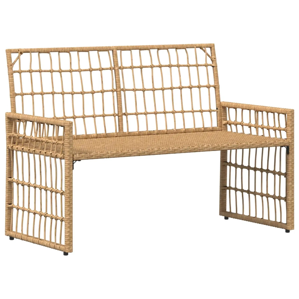 Set di Mobili da Esterno 4 pz | Set Salotto da Giardino Naturale e Bianco Crema
