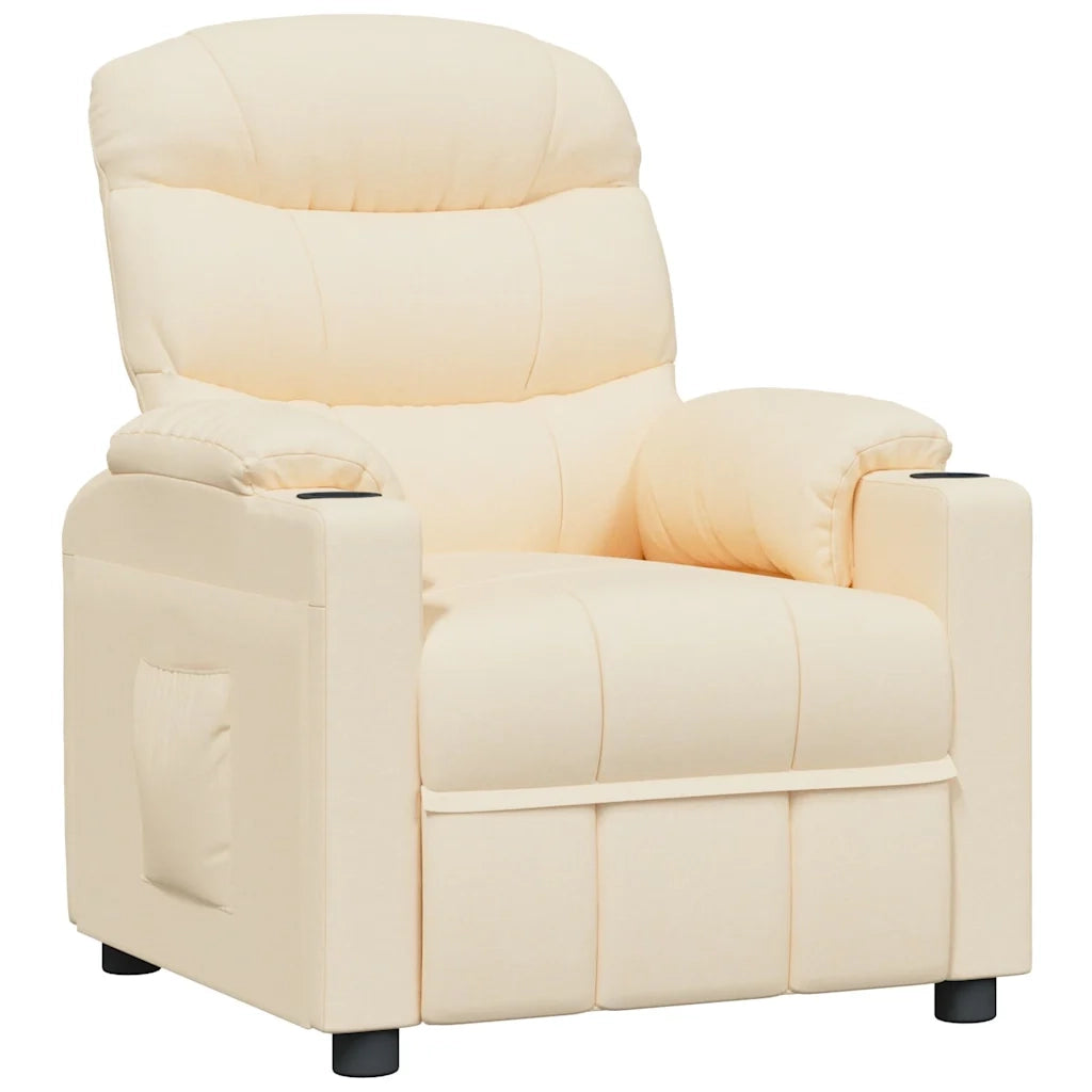 Divano Sedia-Poltrona Reclinabile in Tessuto Crema 808699