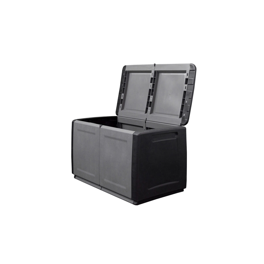 BAULE PORTATUTTO cm  96 x 53 x H 57 - GRIGIO/NERO  - ARTPLAST