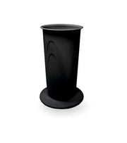 Vaso per fiori lilium con base colore nero 17 cm