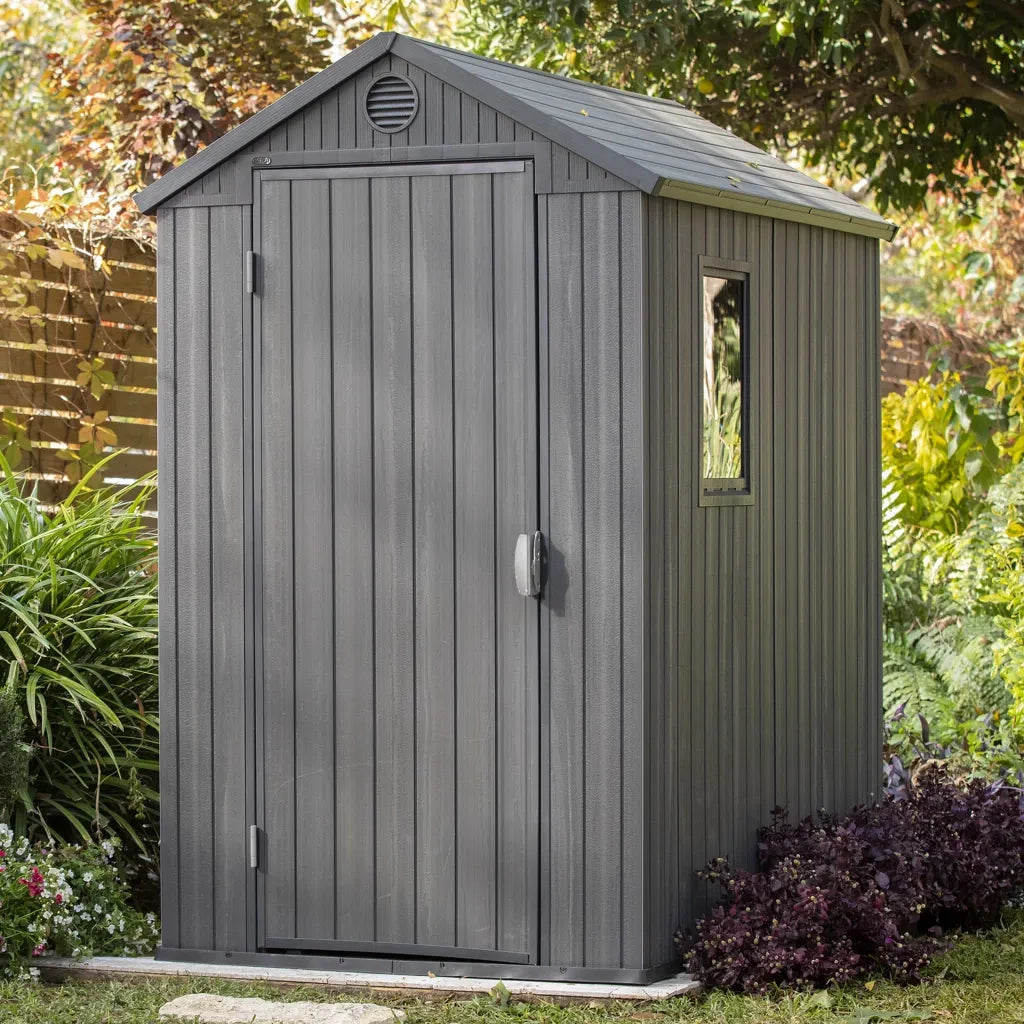 Keter Casetta da Giardino Darwin 46 Aspetto Legno Grigio 432439