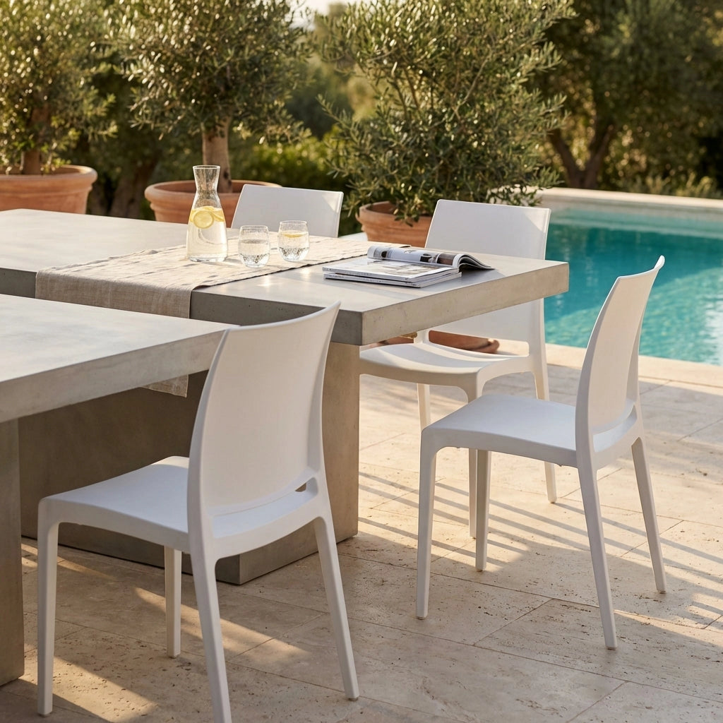 Sedia da Giardino in Polipropilene cm 46x54x80 - VOLGA