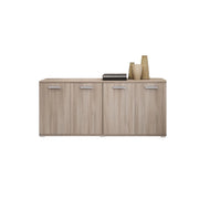 Mobile multiuso legno nobilitato arredo soggiorno olmo 180x45xh.80 cm