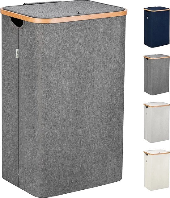 Cestino per Lavanderia con Coperchio e Maniglie XXL 100 L - Lavanderia con Vasca - Cestino per Lavanderia con Coperchio e Maniglie