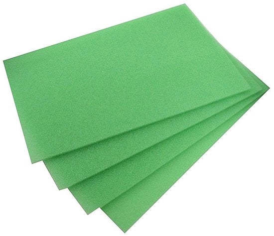 Filtro per Frigorifero - Assorbente - Spongia Filtrante - Schiuma Antimuffa - 4 Pezzi - 38x25x0.5cm