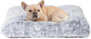 Letto per cani morbido per piccoli cani, cuscino per cani lavabile, tappeto per cani morbido con antislip con lunghe fibre, grigio, 60x45cm