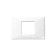 14652.01 Placca 2 Moduli Centrali Bianco Plana