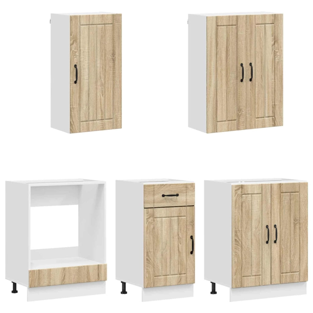 Unità Cucina LUCCA 5 pcs Rovere Sonoma Legno ingegnerizzato 3438257