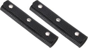 Set di 2 borse trendy con rivestimento in PU e fodero in nero - Ideale per shopping e valigie - Maniglie e 3 chiusure - Dimensioni 13 x 10 cm