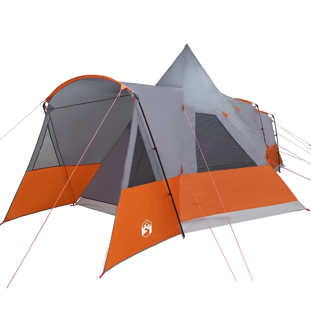 Tenda Teepee per 8 Persone 8 persona Grigio e arancione 42003998